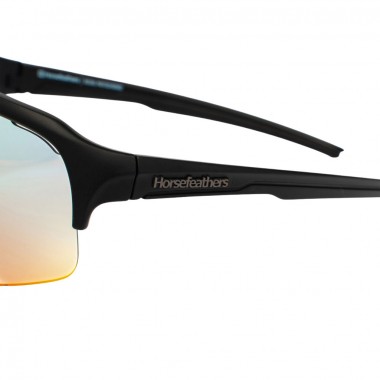 HORSEFEATHERS RECOIL PHOTOCHROMIC SUNGLASSES MT BLACK/MIR RED