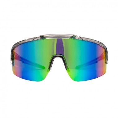 HORSEFEATHERS RECOIL SUNGLASSES TRANSPARENT GRAY/MIRROR GREEN