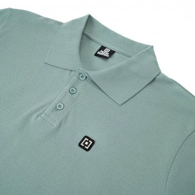 HORSEFEATHERS KATO POLO T-SHIRT BLUE HAZE