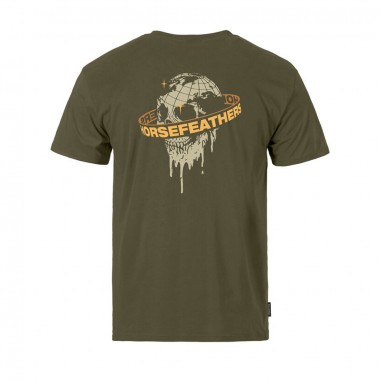 HORSEFEATHERS ORBIT T-SHIRT BURNT OLIVE