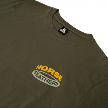 HORSEFEATHERS ORBIT T-SHIRT BURNT OLIVE