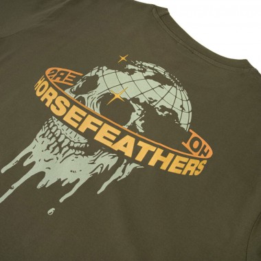 HORSEFEATHERS ORBIT T-SHIRT BURNT OLIVE