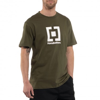 HORSEFEATHERS BASE T-SHIRT BURNT OLIVE