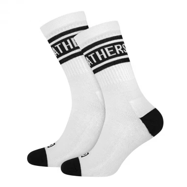 HORSEFEATHERS BAR SOCKS WHITE