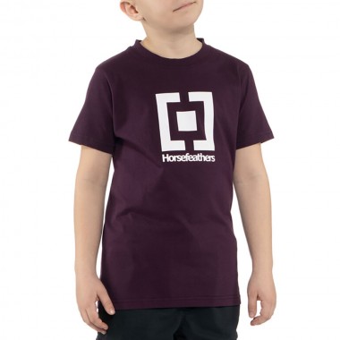 HORSEFEATHERS BASE YOUTH T-SHIRT BLACKBERRY