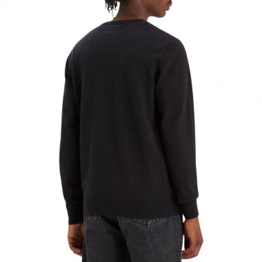 LEVIS LIGHTWEIGHT HOUSEMARK LOGO SWEATER BLACK