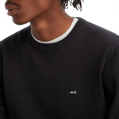LEVIS LIGHTWEIGHT HOUSEMARK LOGO SWEATER BLACK