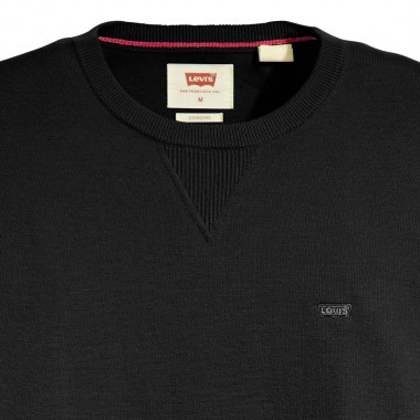 LEVIS LIGHTWEIGHT HOUSEMARK LOGO SWEATER BLACK