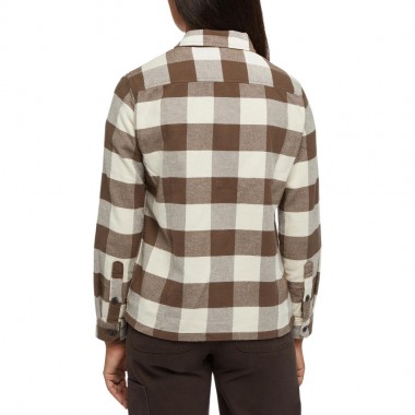 DICKIES NEW SACRAMENTO W LS SHIRT BROWN