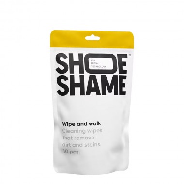 SHOE SHAME WIPE AND WALK CLEANING WIPES
