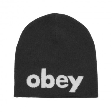 OBEY LOWERCASE BEANIE BLACK