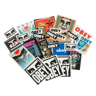 OBEY STICKER PACK 7 ASSORTED