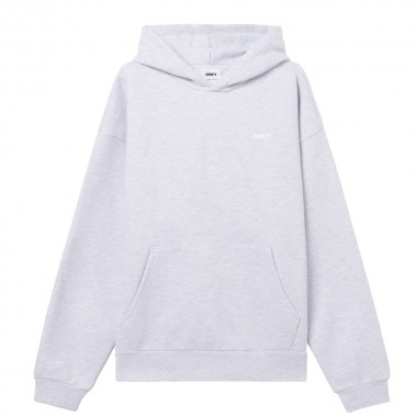 OBEY BOLD STAR EXTRA HEAVY HOODIE ASH GREY