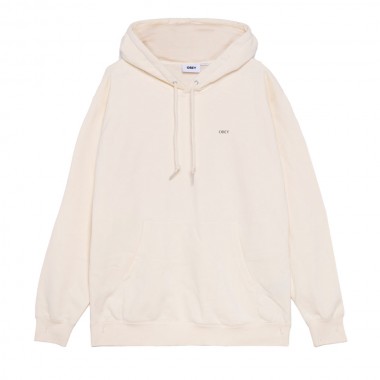 OBEY GEOMETRIC POWER CANVAS HOODIE UNBLEACHED
