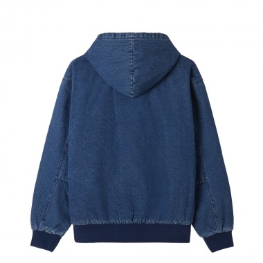 OBEY WILTERN ZIP HOODED JACKET STONE WASH