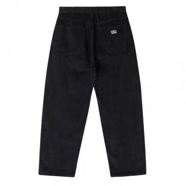 OBEY BIGWIG BAGGY CORDUROY PANTS DIGITAL BLACK