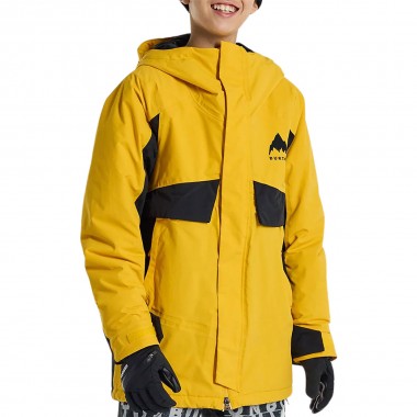 BURTON ASCUTNEY 2L K SNOW JACKET GOLDENROD/TRUE BLACK