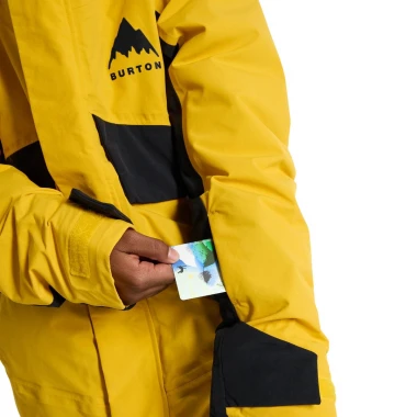 BURTON ASCUTNEY 2L K SNOW JACKET GOLDENROD/TRUE BLACK