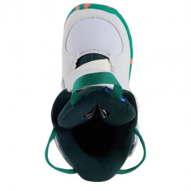 BURTON MINI GROM K SNOWBOARD BOOTS WHITE
