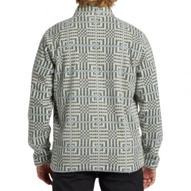 BILLABONG BOUNDARY HALF ZIP POLAR FLEECE CHINO