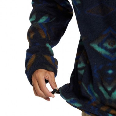 BILLABONG BOUNDARY HALF ZIP POLAR FLEECE NAVY