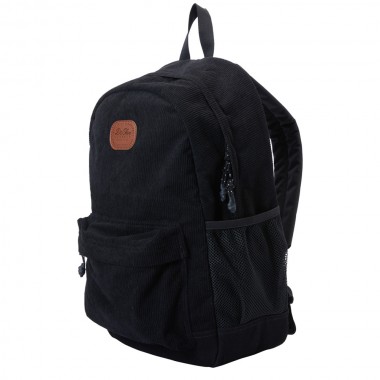 DC BACKSIDER CORDUROY BACKPACK BLACK