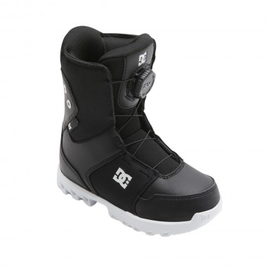 DC YOUTH SCOUT BOA K SNOWBOARD BOOTS BLACK/BLACK/WHITE