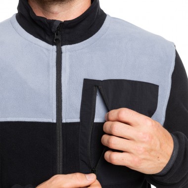 QUIKSILVER AKER FULL ZIP FLEECE BLACK