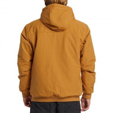 QUIKSILVER BROOKS 5K INSULATED HOODED JACKET BONE BROWN