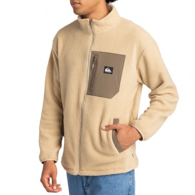 QUIKSILVER CLEAN COAST FULL ZIP FLEECE TWILL