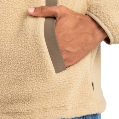 QUIKSILVER CLEAN COAST FULL ZIP FLEECE TWILL