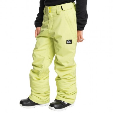 QUIKSILVER ESTATE K SNOW PANTS CELERY GREEN