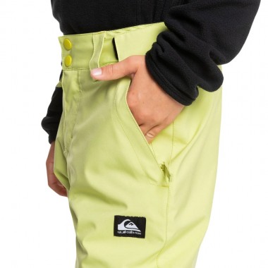QUIKSILVER ESTATE K SNOW PANTS CELERY GREEN