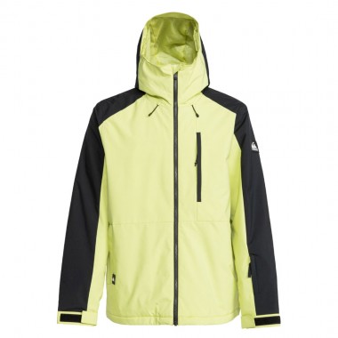 QUIKSILVER MISSION BLOCK SNOW JACKET CELERY GREEN