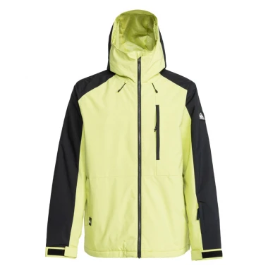 QUIKSILVER MISSION BLOCK SNOW JACKET CELERY GREEN