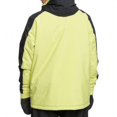 QUIKSILVER MISSION BLOCK SNOW JACKET CELERY GREEN