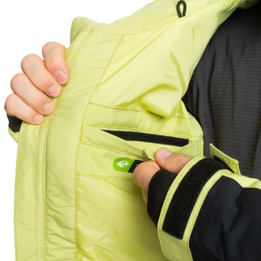 QUIKSILVER MISSION BLOCK SNOW JACKET CELERY GREEN