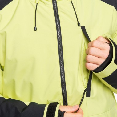 QUIKSILVER MISSION BLOCK SNOW JACKET CELERY GREEN