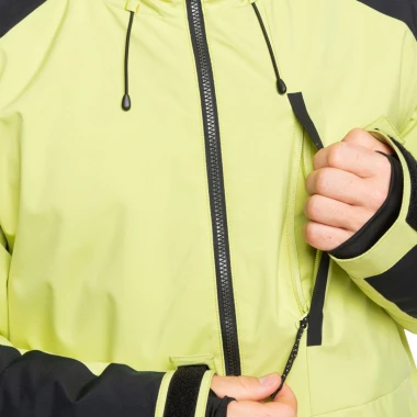 QUIKSILVER MISSION BLOCK SNOW JACKET CELERY GREEN