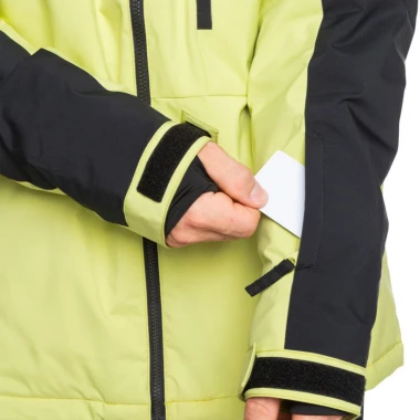 QUIKSILVER MISSION BLOCK SNOW JACKET CELERY GREEN