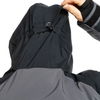QUIKSILVER MISSION BLOCK SNOW JACKET DARK SHADOW