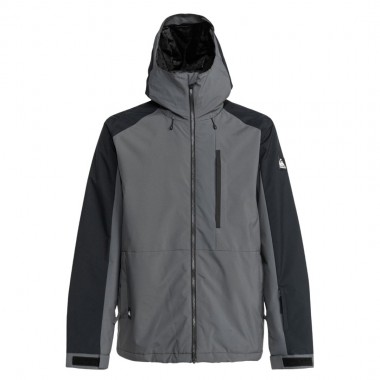 QUIKSILVER MISSION BLOCK SNOW JACKET DARK SHADOW