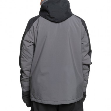 QUIKSILVER MISSION BLOCK SNOW JACKET DARK SHADOW