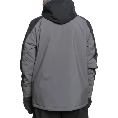 QUIKSILVER MISSION BLOCK SNOW JACKET DARK SHADOW