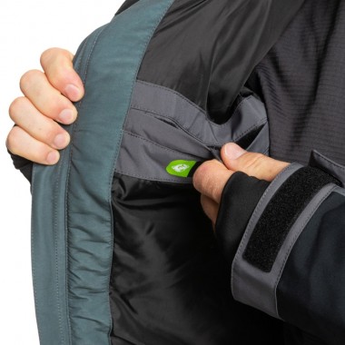QUIKSILVER MISSION BLOCK SNOW JACKET DARK SHADOW