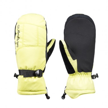 QUIKSILVER MISSION K SNOW MITTENS CELERY GREEN
