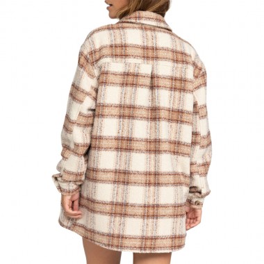 ROXY CHECK THE SWELL IIII W SHACKET PARCHEMENT PARADISE PLAID