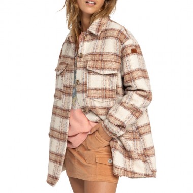 ROXY CHECK THE SWELL IIII W SHACKET PARCHEMENT PARADISE PLAID