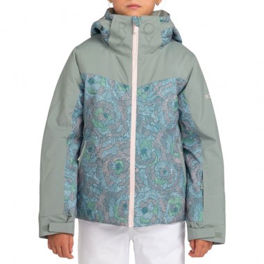 ROXY FREE JET BLOCK K SNOW JACKET PINK SALT SKETCHBOOK