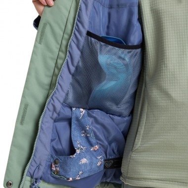 ROXY JETTY BLOCK W SNOW JACKET WILD WIND CHLOE BLOSSOM